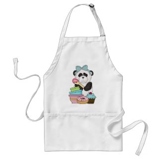 Panda Bear Sweet Treats Adult Apron