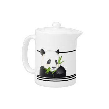 Panda Bear Teapot by bonfireanimals at Zazzle