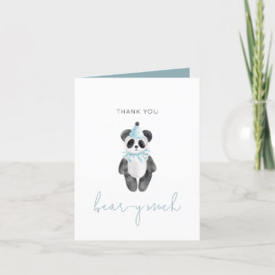 Panda Bear Thank you Beary Much Card
