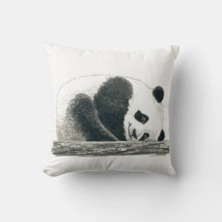 Panda bear throw pillow