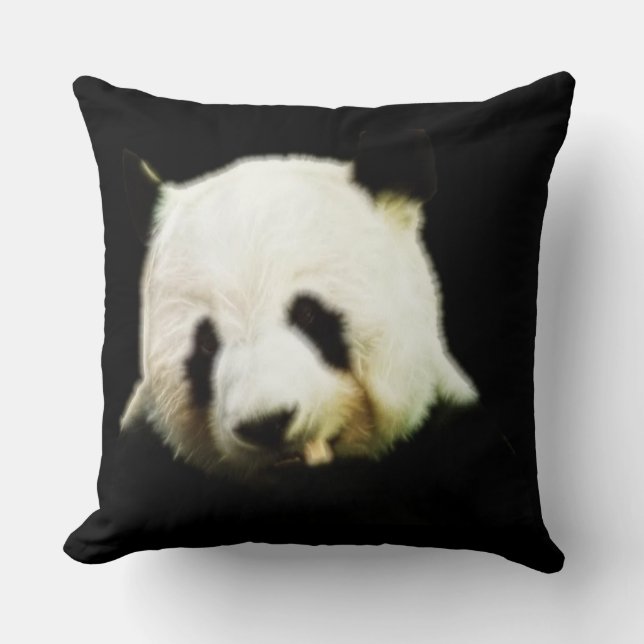 Panda Bear Throw Pillow (Front)