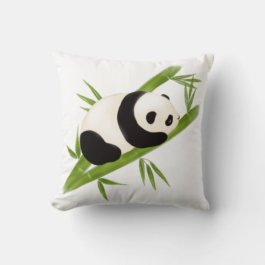 Panda Bear Throw Pillow
