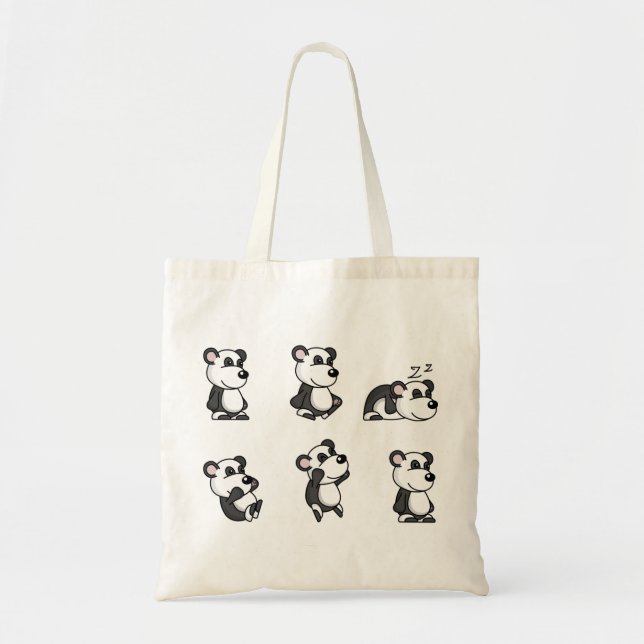 Panda bear tote bag (Front)