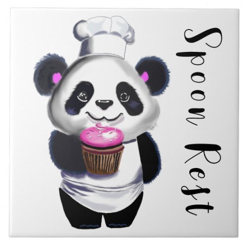 Panda Bear Trivet Spoon Rest