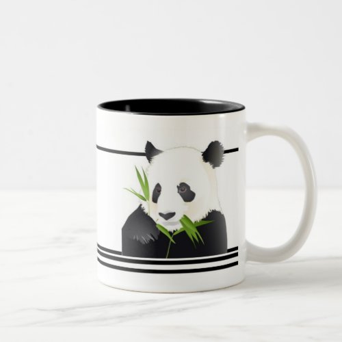 Panda Bear Two_Tone Coffee Mug