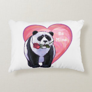Panda Bear Valentine's Day Accent Pillow