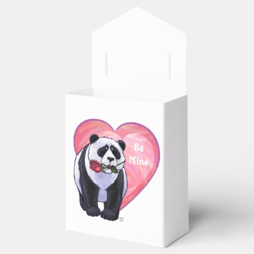 Panda Bear Valentines Day Favor Boxes