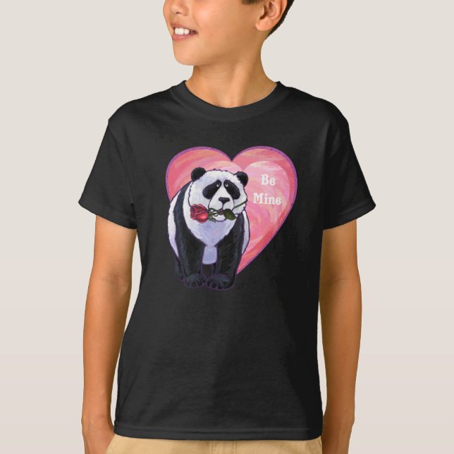Panda Bear Valentine's Day T-Shirt (Front)