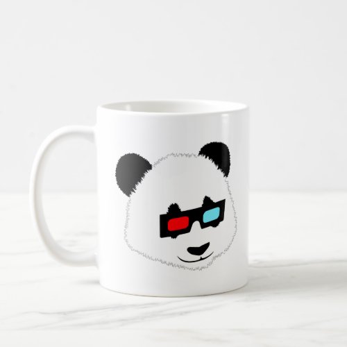 Panda Bear with 3D Glasses  Coffee Mug