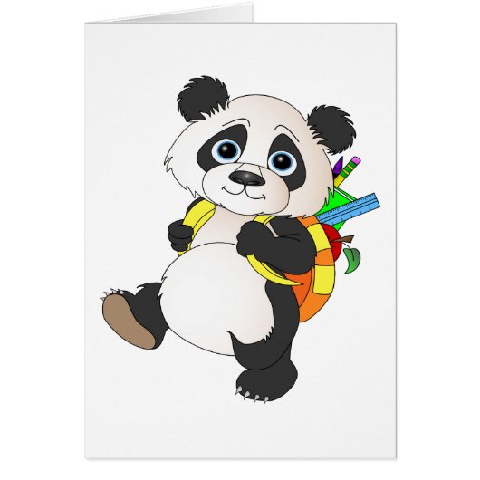 Panda Bear with backpack (Front)