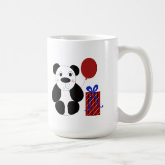 Panda Bear with Red Balloon Coffee Mug