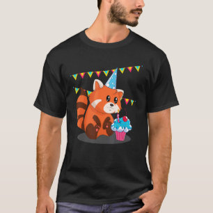 Panda Bear Zoo Animal Birthday Party Red Panda 1 T-Shirt