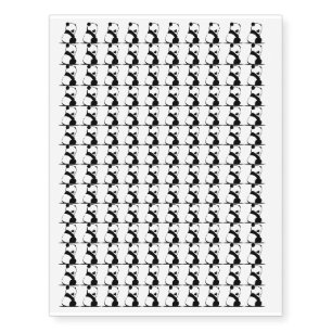 Panda Bear Zoo Animals Design Temporary Tattoos