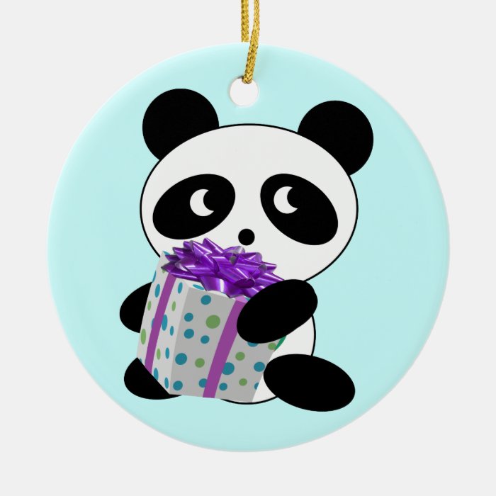 Panda Bearing Gift Christmas Ornaments