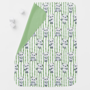 Panda Bears Baby Blanket