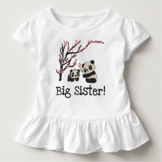 Panda Bears Big Sister Toddler T-shirt