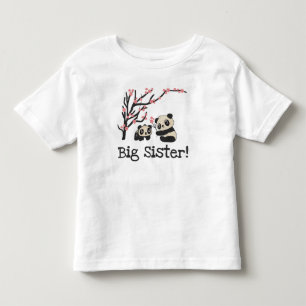 Panda Bears Big Sister Toddler T-shirt