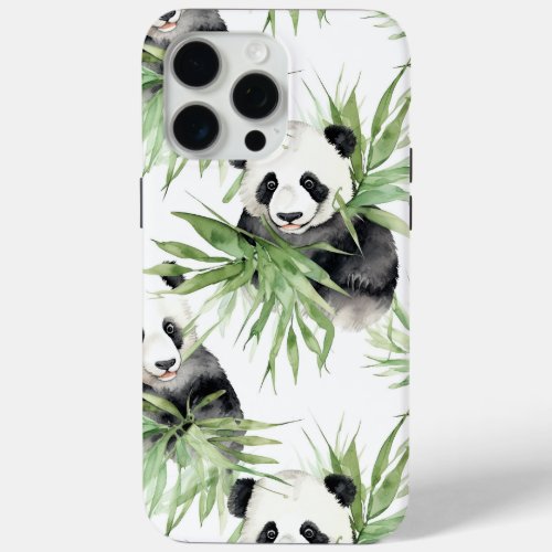Panda Bears iPhone 15 Pro Max Case