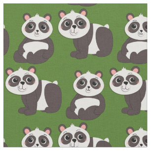 Panda Bears Cute Kids Fabric