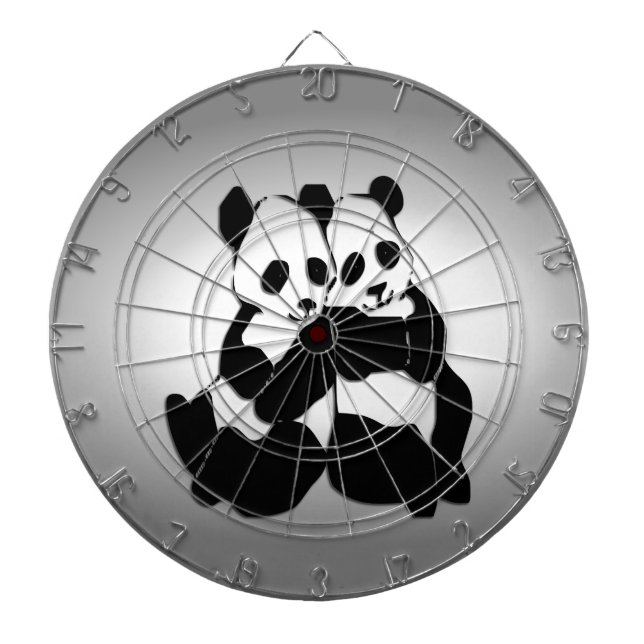 Panda Bears Dart Board (Front)