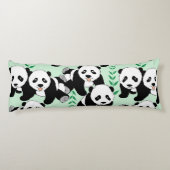 Panda Bears Design Cute Body Pillow (Back)