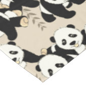 Panda Bears Design Cute Tablecloth (Angled)