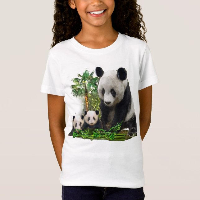 Panda Bears girls t-shirts (Front)