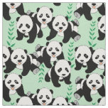 Panda Bears Graphic Fabric