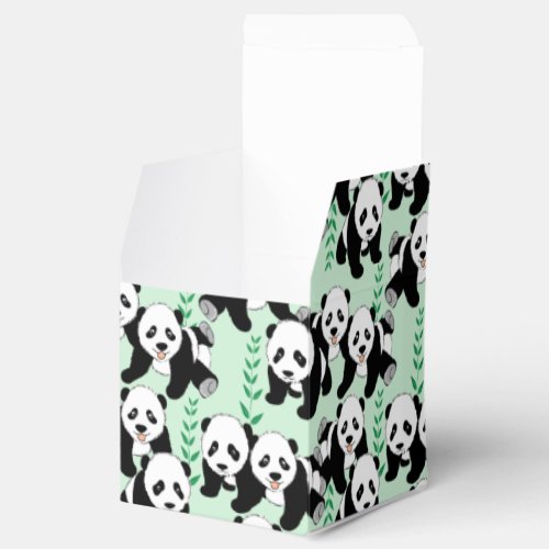 Panda Bears Graphic Favor Boxes