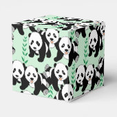 Panda Bears Graphic Favor Boxes (Back Side)