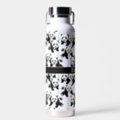Panda Bears Graphic Pattern to Personalize Water Bottle (Front)