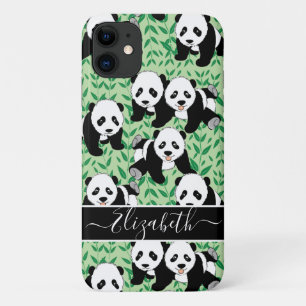 Panda Bears Graphic Personalize iPhone 11 Case