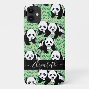 Panda Bears Graphic Personalize iPhone 11 Case