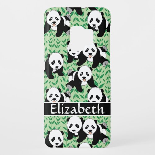 Panda Bears Graphic Personalize Case_Mate Samsung Galaxy S9 Case