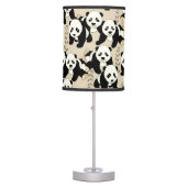 Panda Bears Graphic Table Lamp (Front)