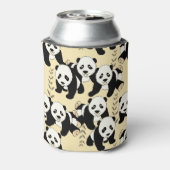 Panda Bears Graphic to Personalize Can Cooler (Can Back)