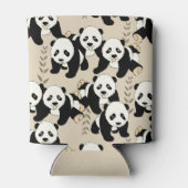 Panda Bears Graphic to Personalize Can Cooler (Back)