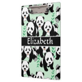 Panda Bears Graphic to Personalize Clipboard (Left)
