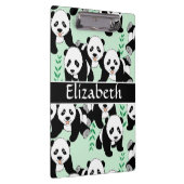 Panda Bears Graphic to Personalize Clipboard (Right)