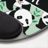 Panda Bears Graphic to Personalize Gel Mouse Pad (Right Side)