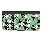Panda Bears Graphic to Personalize iPhone Wallet Case (Front (Horizontal))
