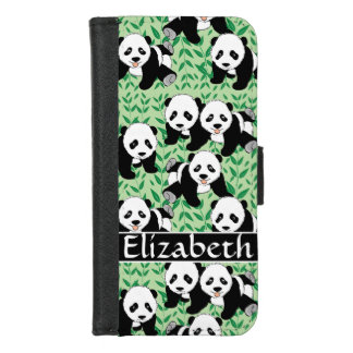 Panda Bears Graphic to Personalize iPhone 8/7 Wallet Case