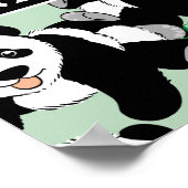 Panda Bears Graphic to Personalize Poster (Corner)