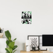 Panda Bears Graphic to Personalize Poster (Home Office)