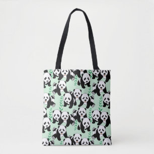 Panda Bears Graphic Tote Bag