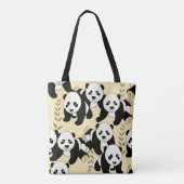 Panda Bears Graphic Tote Bag (Back)