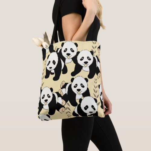 Panda Bears Graphic Tote Bag