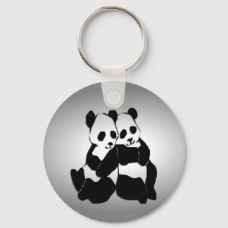 Panda Bears Keychain