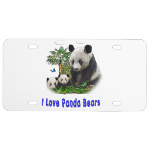 Panda bears  license plate