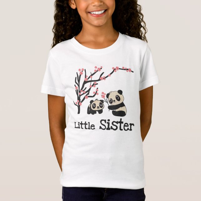 Panda Bears Little Sister T-Shirt (Front)